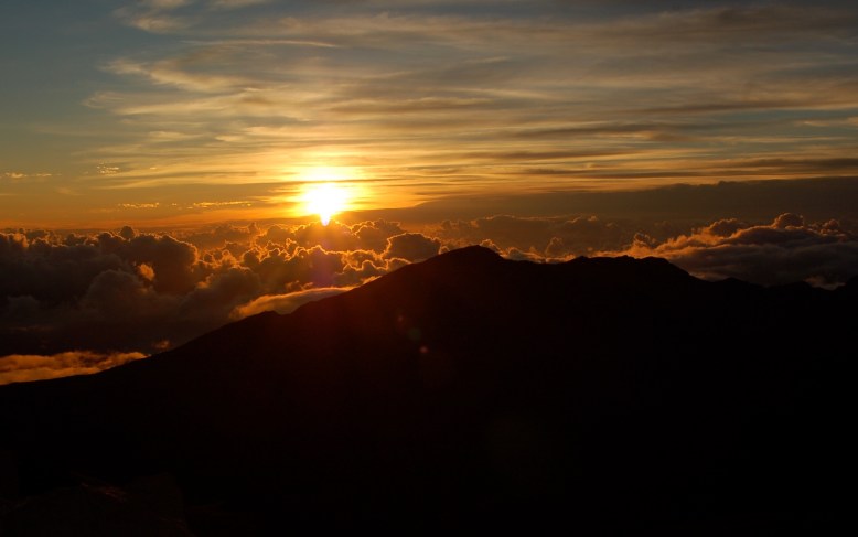 Sunrise over Haleakala, Maui. July 2014